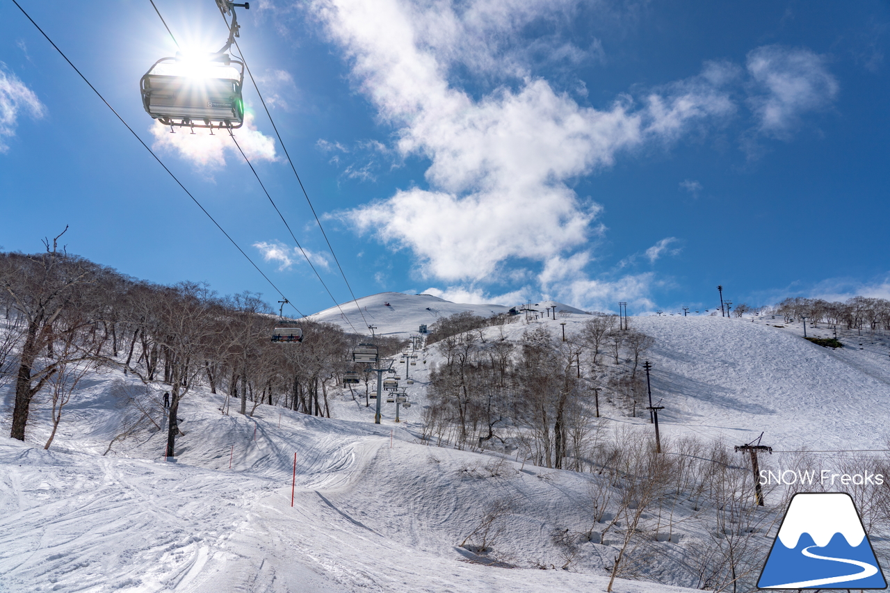 ニセコ東急グラン・ヒラフ｜春スキー＆スノーボードシーズンも終盤ですが、まだまだダイナミックなロング滑走可能です(^^)v
